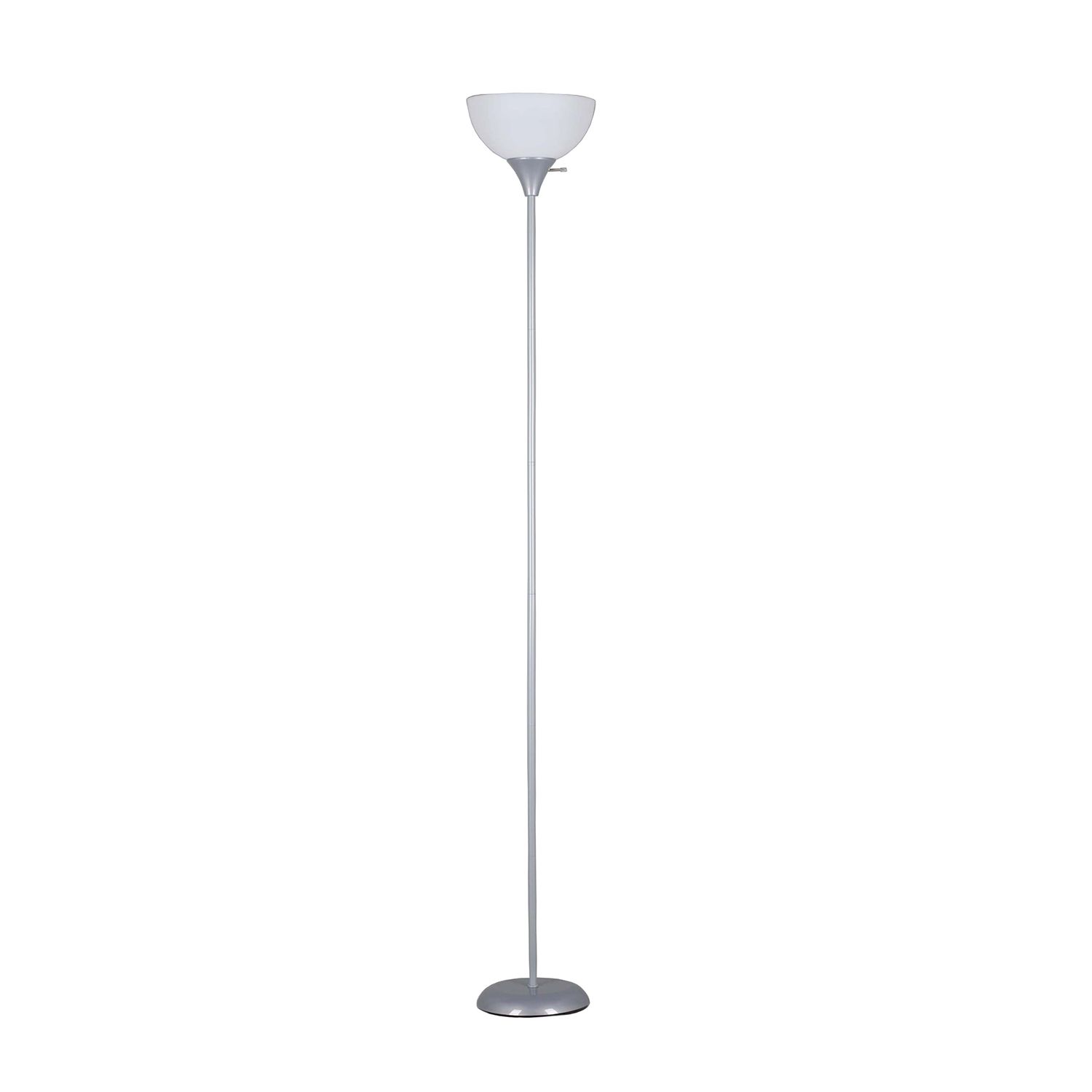 silver torchiere floor lamp