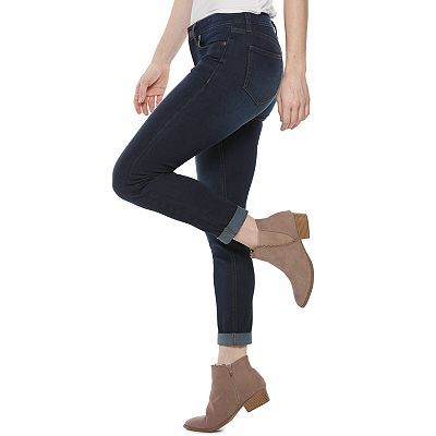 Lauren conrad cuffed skinny ankle jeans sales