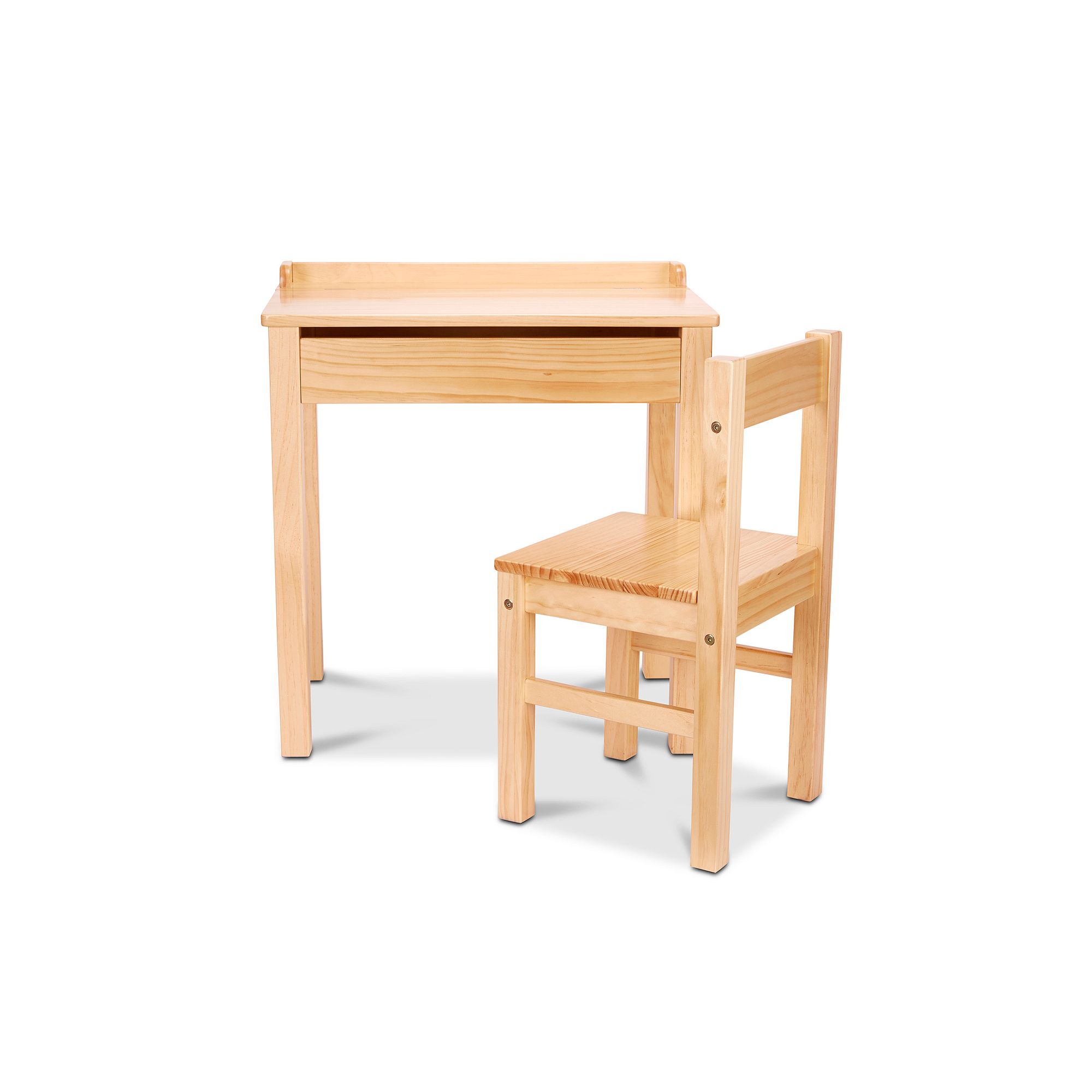 Melissa & Doug Childs Honey Wooden Lift-Top Desk & Chair Set, Color