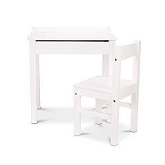 Melissa & Doug Wooden Lift-Top Desk & Chair - Gray