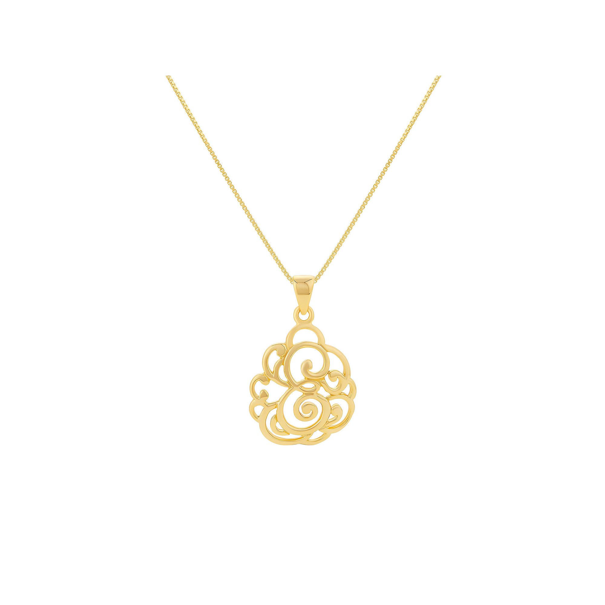PRIMROSE Sterling Silver Monogram Initial Pendant Necklace, Womens, Size: