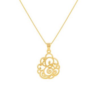 PRIMROSE Sterling Silver Monogram Initial Pendant Necklace