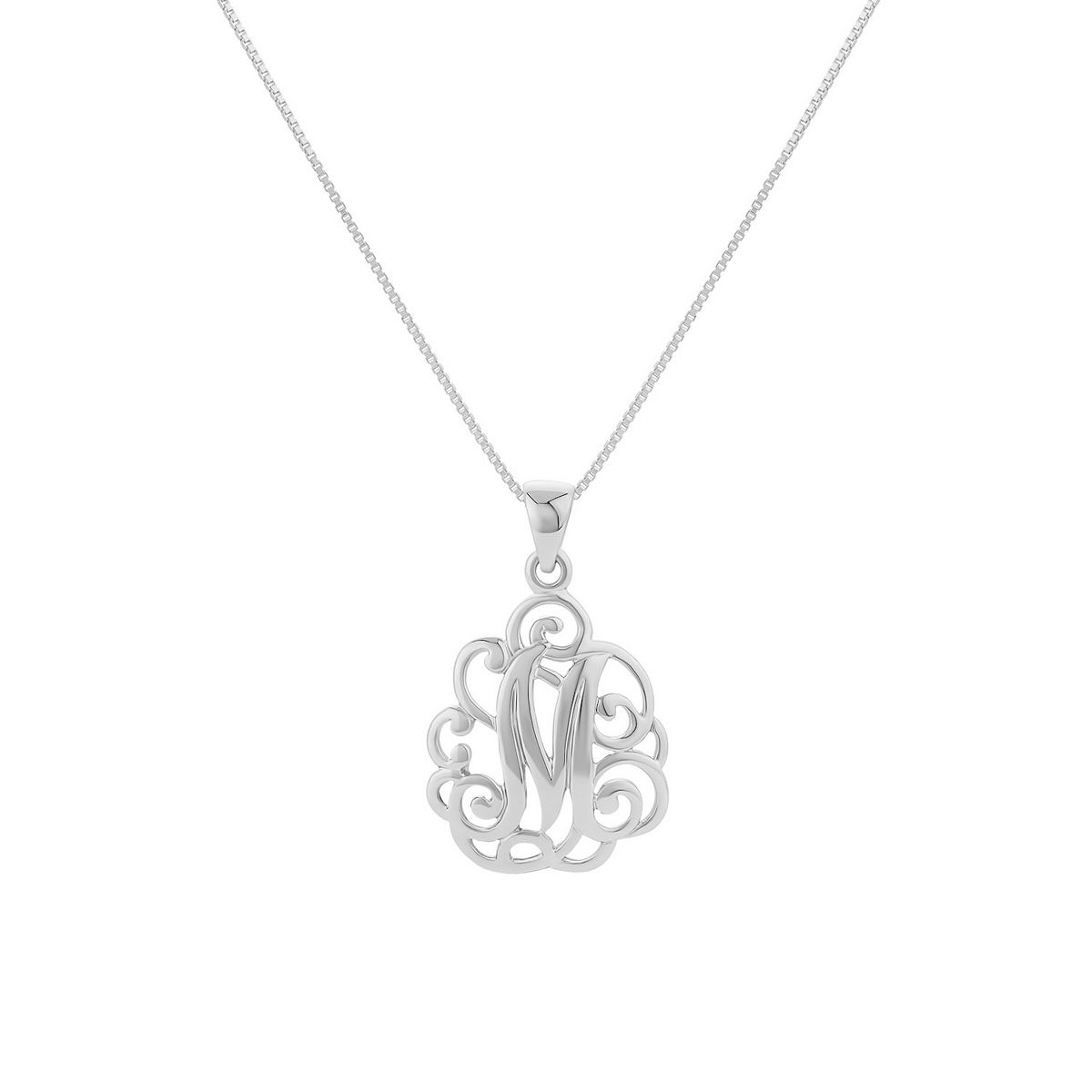 PRIMROSE Sterling Silver Monogram Initial Pendant Necklace | Kohls