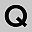 Silver Tone Q