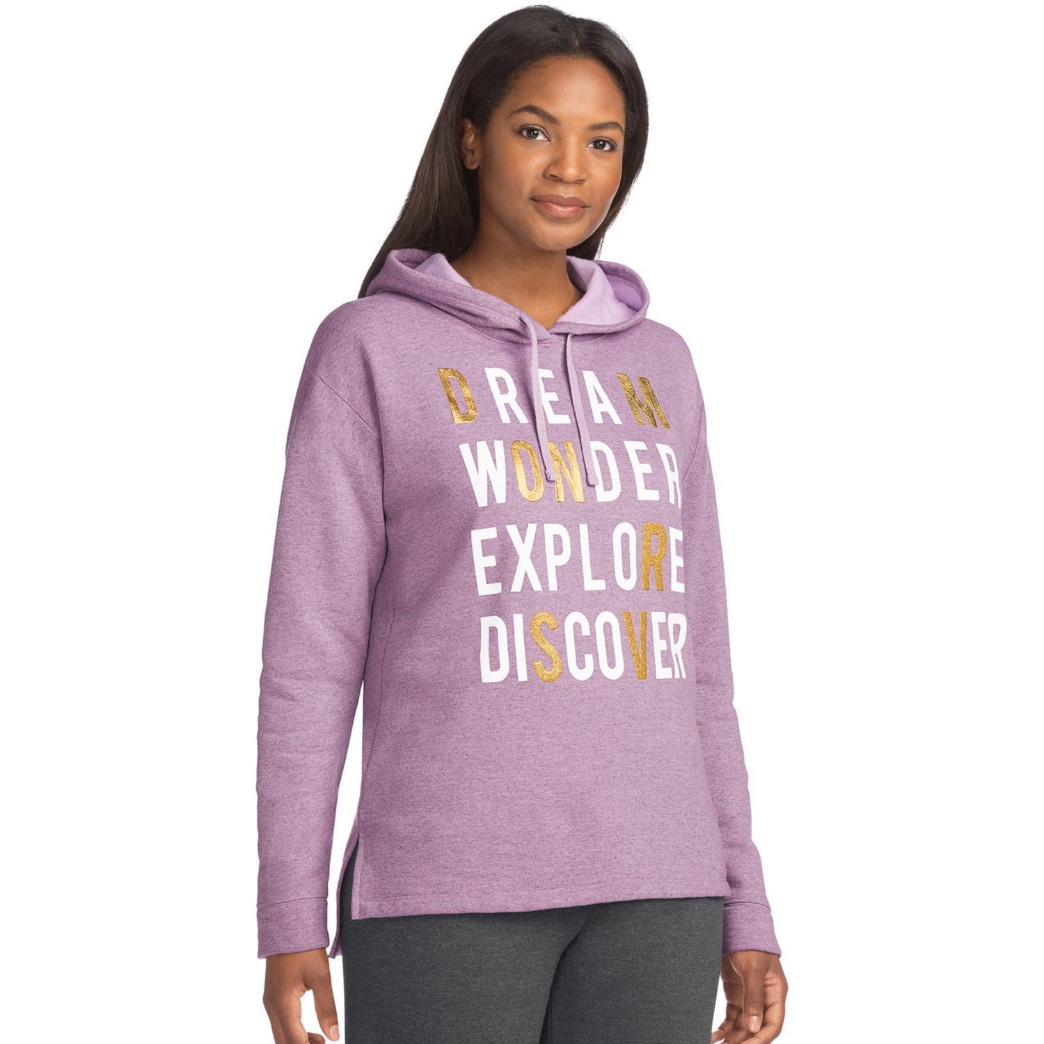 hanes purple hoodie