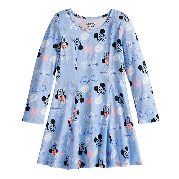 Disney's Minnie Mouse Girls 4-12 Glittery Princess Seam Dress by Jumping  Beans