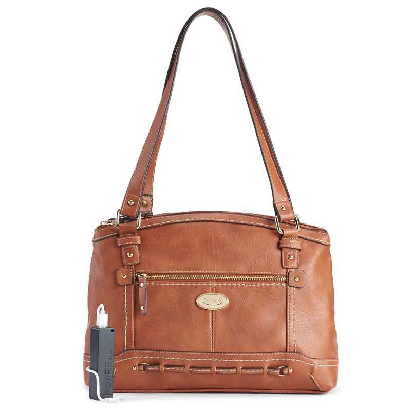 Concept Melville Satchel, Med Brown