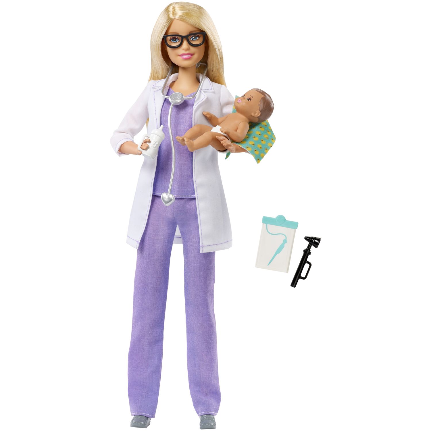 barbie careers baby doctor doll and playset