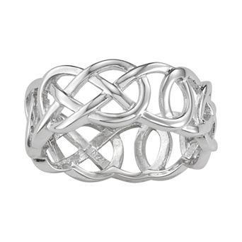 Designs by Gioelli Sterling Silver Interlocking Filigree Friendship Ring