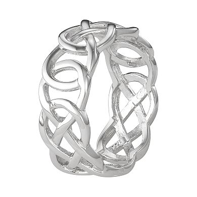 Designs by Gioelli Sterling Silver Interlocking Filigree Friendship Ring