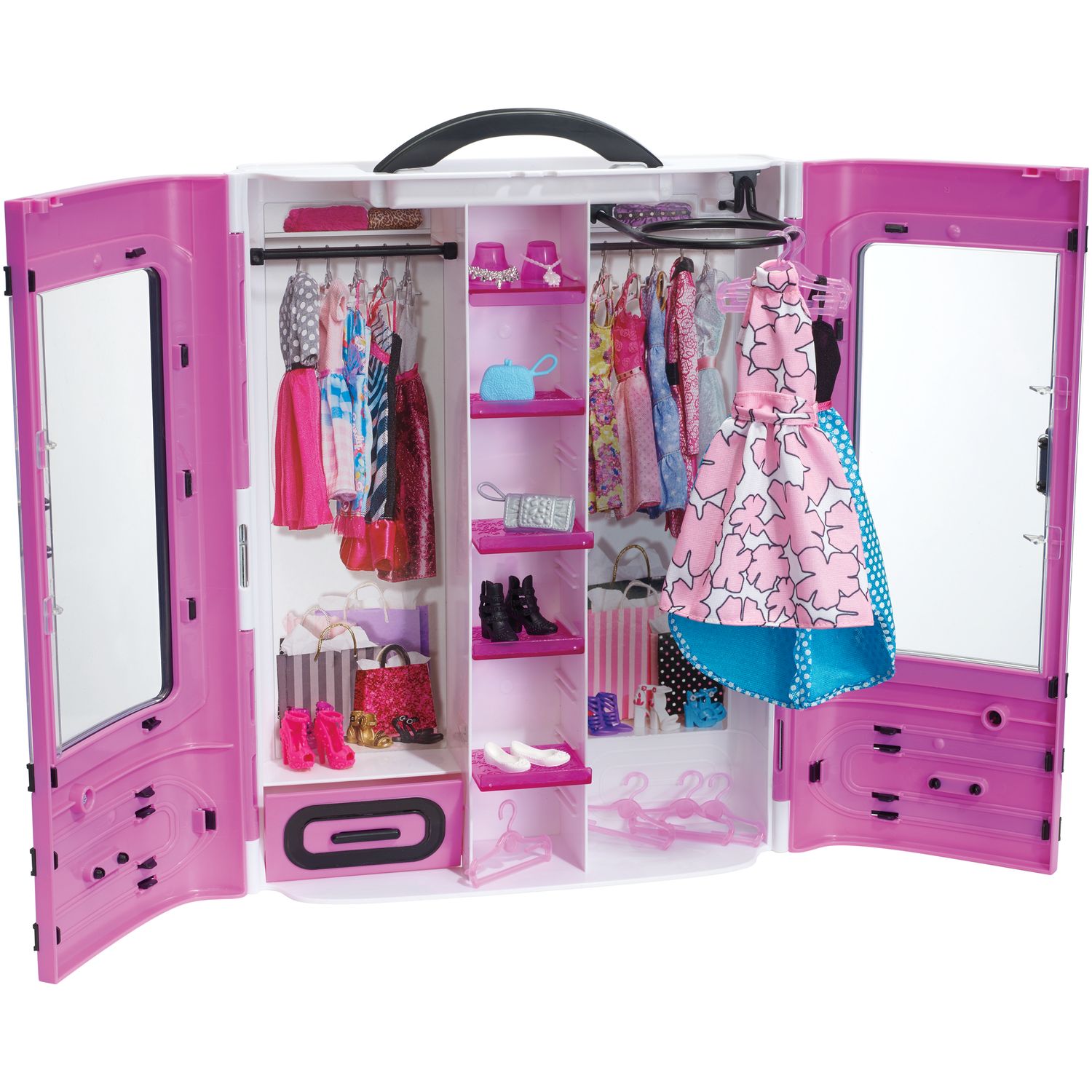 barbie closet and car set