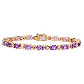 Stella Grace Amethyst & Diamond Accent Tennis Bracelet