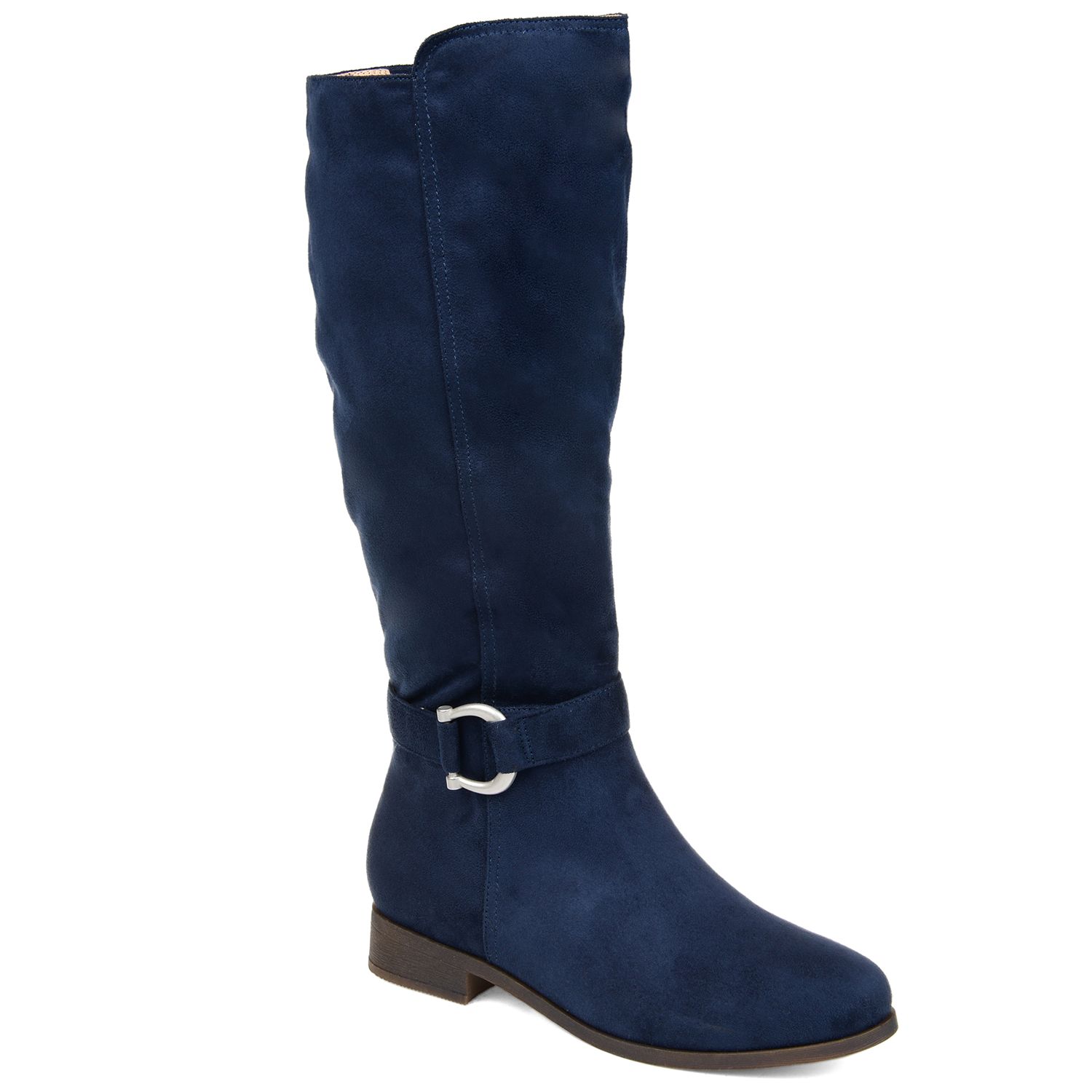 womens blue knee high boots