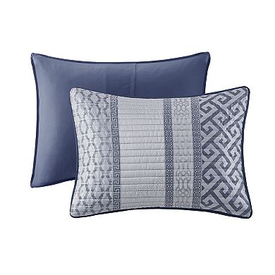 Madison Park Christian 4-piece Jacquard Quilt Set with Shams and Decorative Pillows