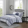 Madison Park Christian 4-piece Jacquard Quilt Set with Shams and ...