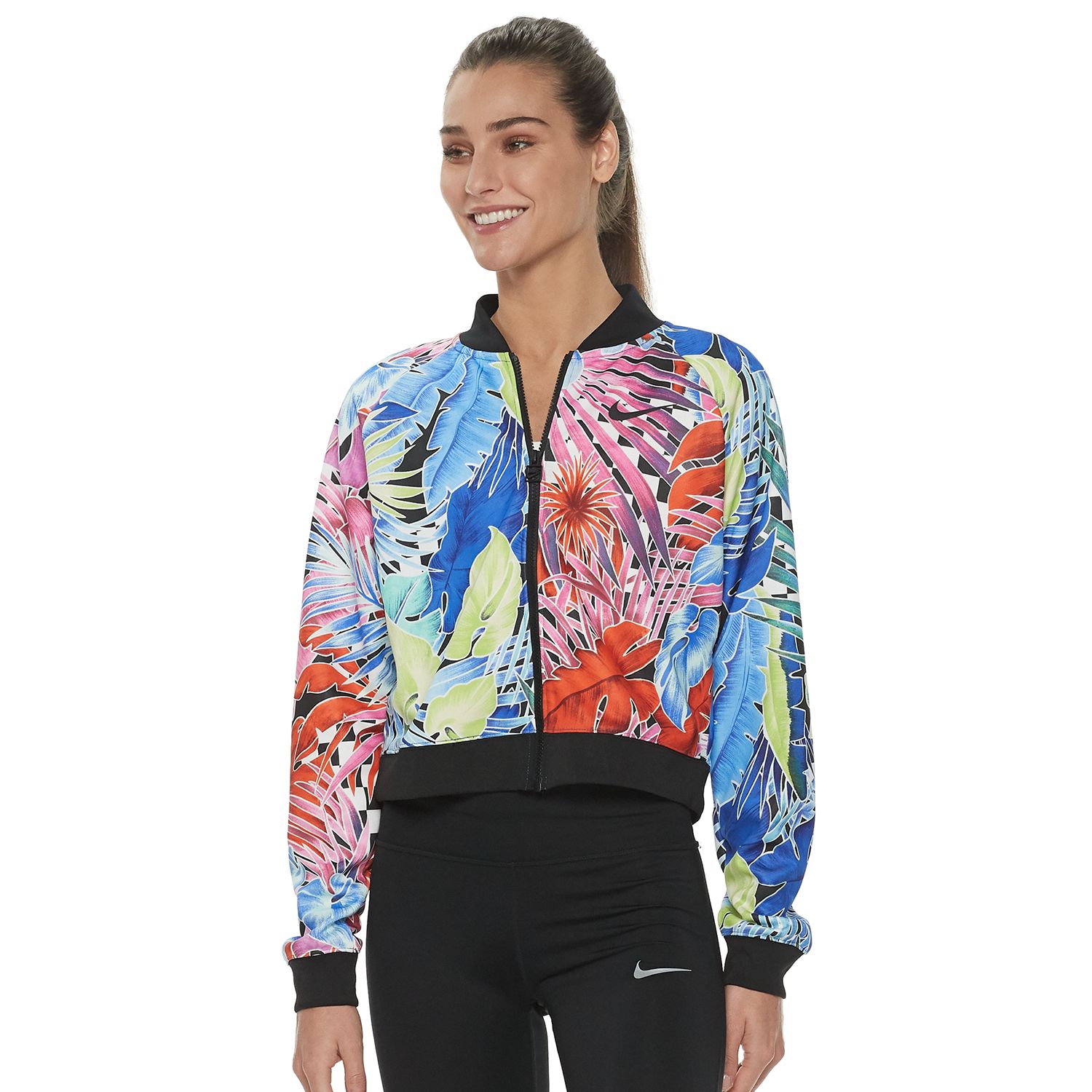 nike tropical print jacket