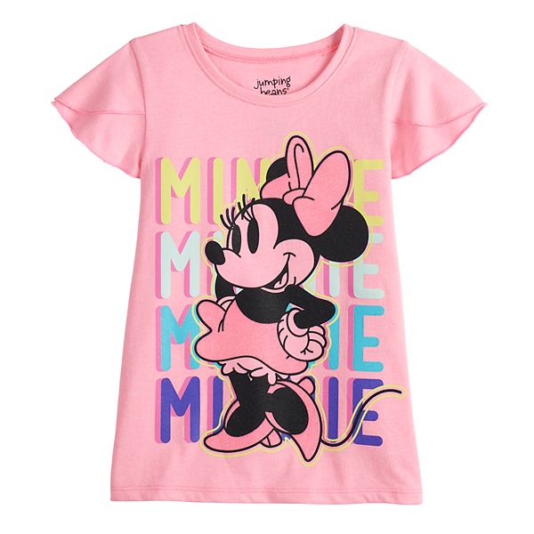 Disney Girls Minnie Mouse Baseball Jersey, Sizes 4-16 