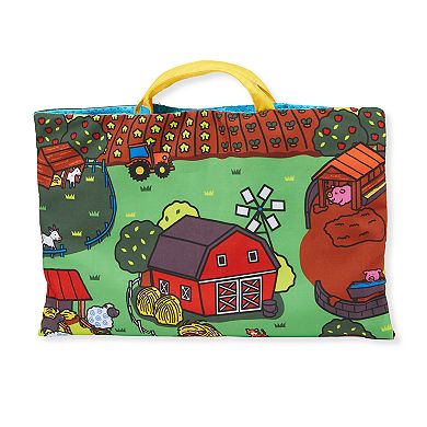 Melissa & Doug K’s Kids 2-in-1 Talking Ball and Take-Along Farm Play Mat