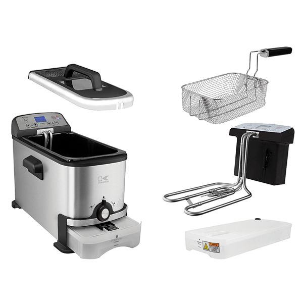 Kalorik 3.2qt Digital Deep Fryer with Oil Filtration