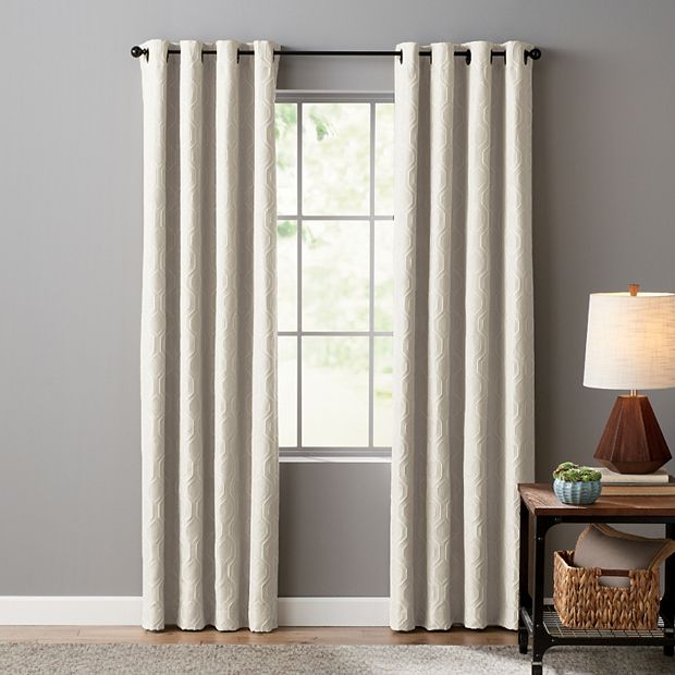 Sonoma Goods For Life Ultimate Performance Woven Geo 2 Pack 100 Blackout Curtain