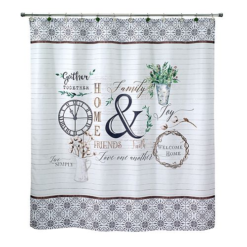 Avanti Modern Farmhouse Shower Curtain