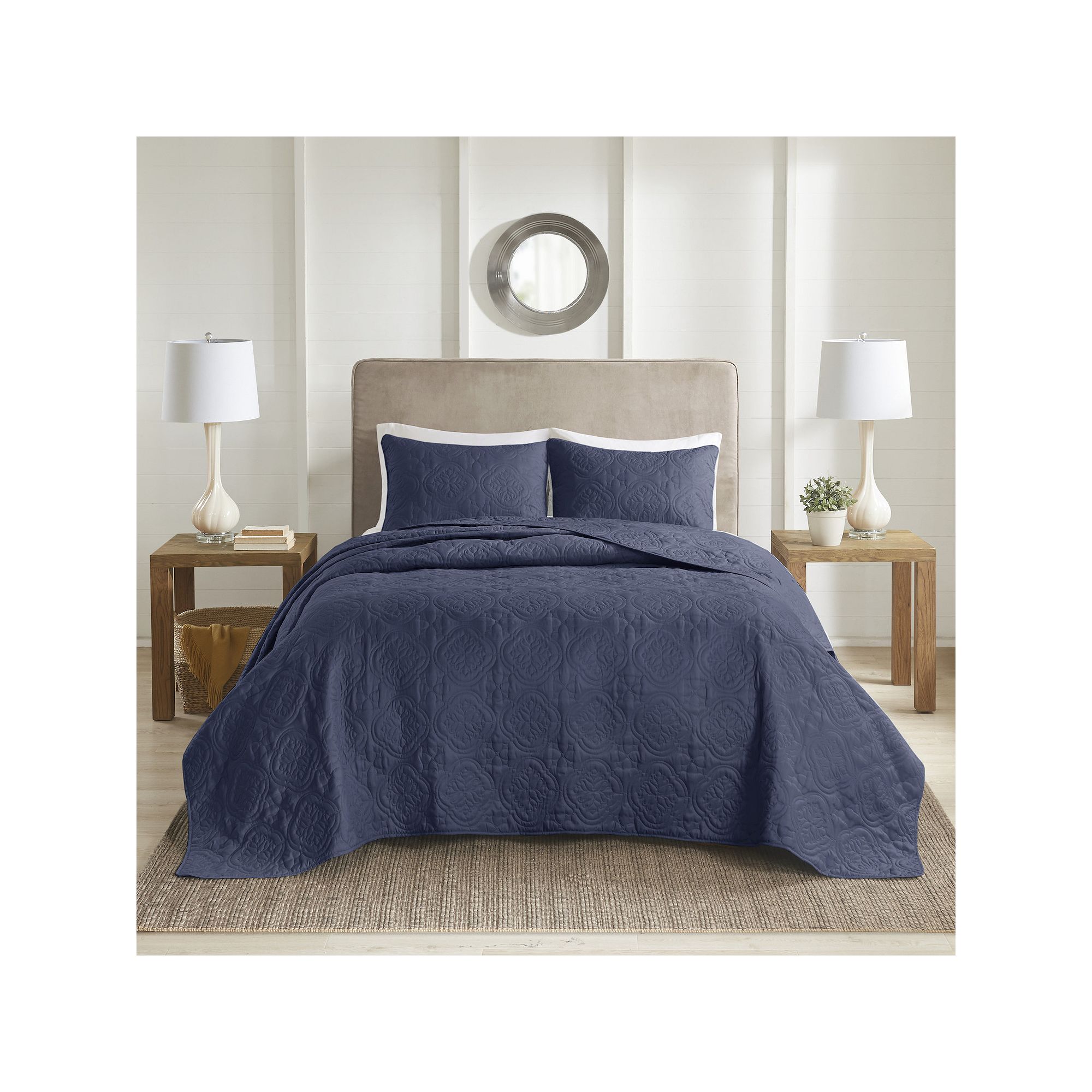 510 Design Hayley Bedspread Set with Shams, Blue