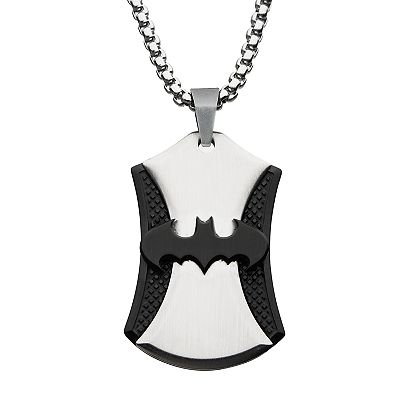 Stainless steel batman necklace deals