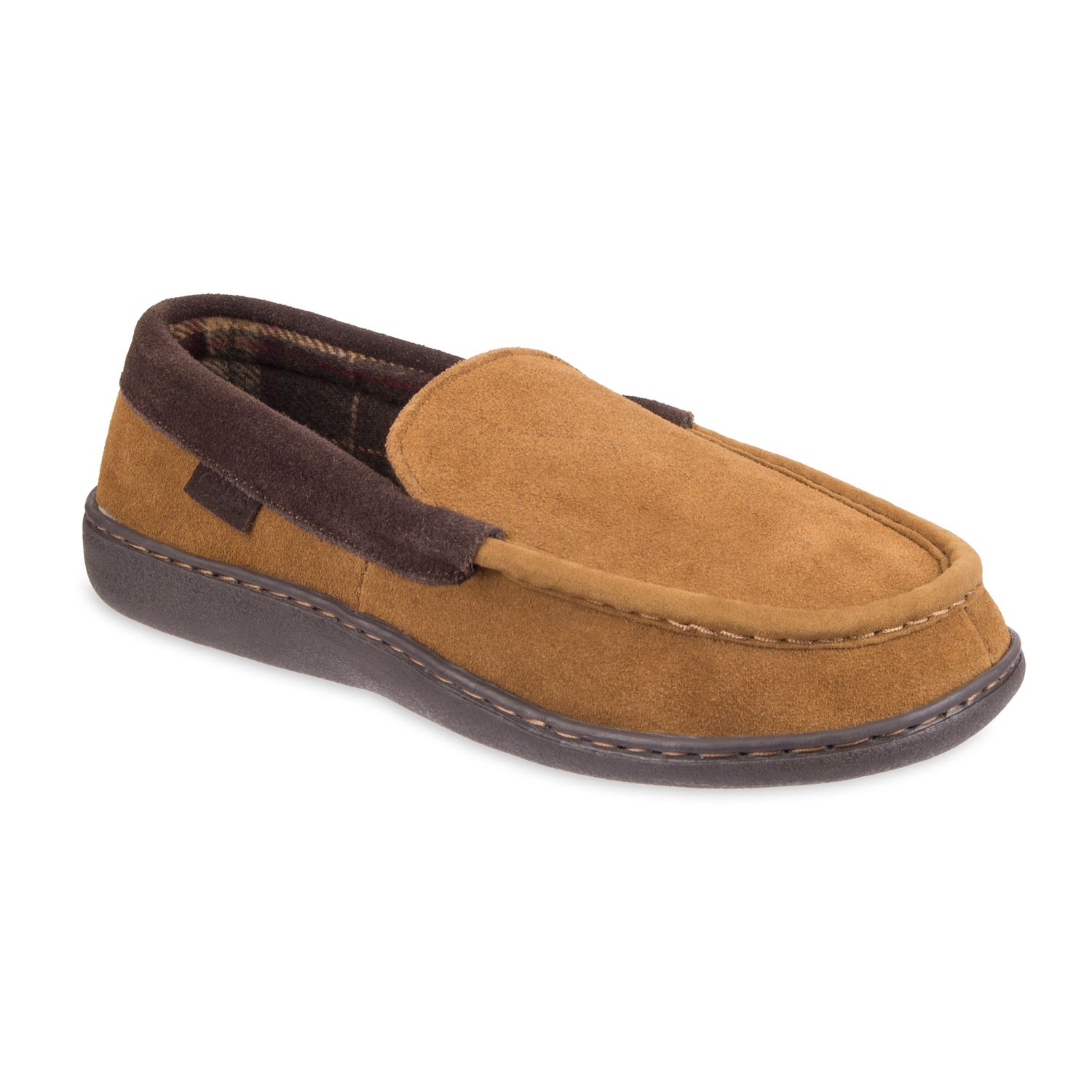 mens wide moccasin slippers