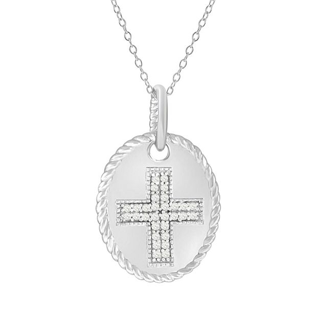 Kohls diamond cross on sale necklace