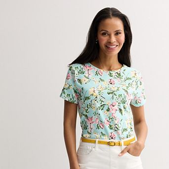 Women's Croft & Barrow® Essential Crewneck Tee