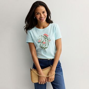 Women's Croft & Barrow® Essential Crewneck Tee