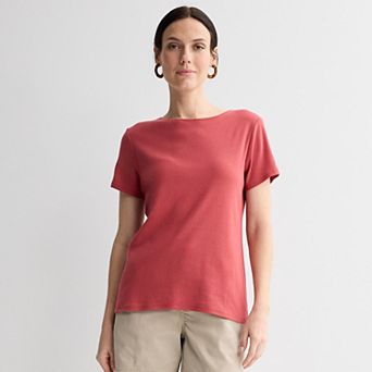 Women's Croft & Barrow® Essential Crewneck Tee