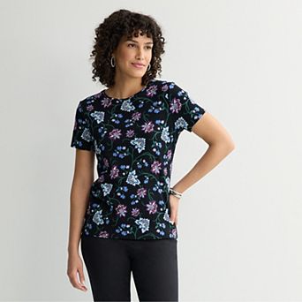 Women's Croft & Barrow® Essential Crewneck Tee