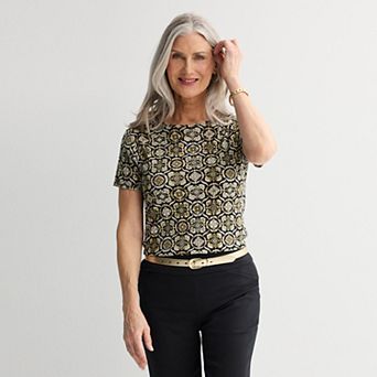 Women's Croft & Barrow® Essential Crewneck Tee
