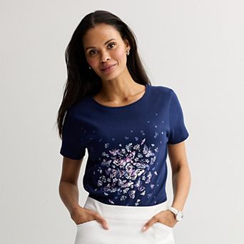 Women's Croft & Barrow® Essential Crewneck Tee