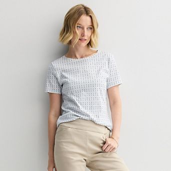 Women's Croft & Barrow® Essential Crewneck Tee