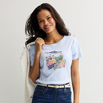 Women's Croft & Barrow® Essential Crewneck Tee