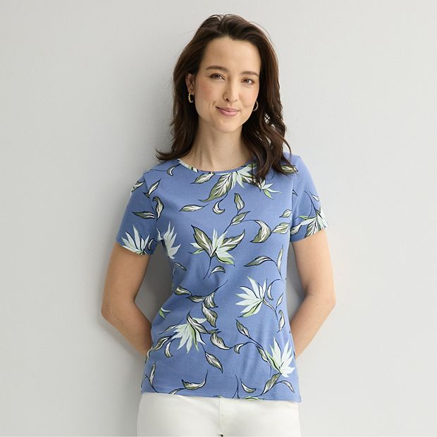 Women's Croft & Barrow® Essential Crewneck Tee