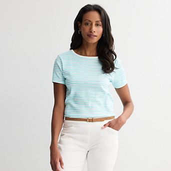 Women's Croft & Barrow® Essential Crewneck Tee