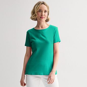 Women's Croft & Barrow® Essential Crewneck Tee