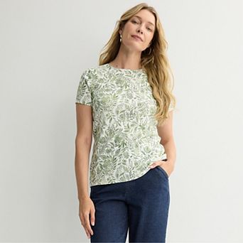 Women's Croft & Barrow® Essential Crewneck Tee