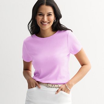 Women's Croft & Barrow® Essential Crewneck Tee