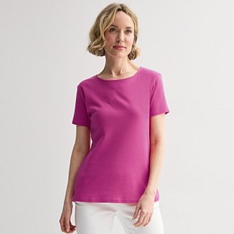 Women's Croft & Barrow® Essential Crewneck Tee