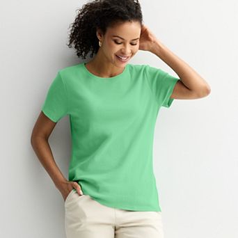 Women's Croft & Barrow® Essential Crewneck Tee