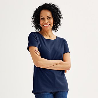 Women's Croft & Barrow® Essential Crewneck Tee