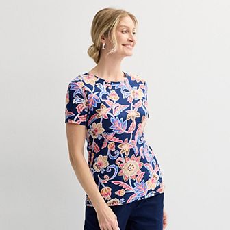 Women's Croft & Barrow® Essential Crewneck Tee