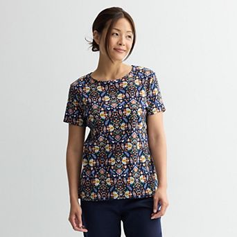 Women's Croft & Barrow® Essential Crewneck Tee