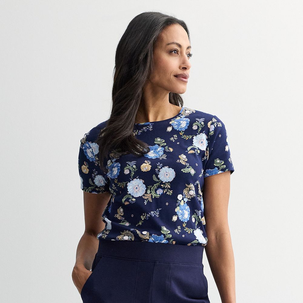 Women's Croft & Barrow® Essential Crewneck Tee