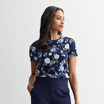 Women's Croft & Barrow® Essential Crewneck Tee