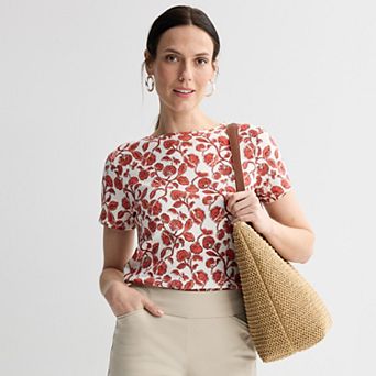 Women's Croft & Barrow® Essential Crewneck Tee